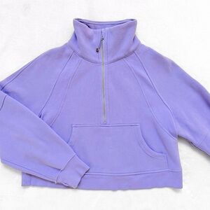 Lululemon Scuba Oversized Funnel Neck Half Zip — Dark Lavender — M/L (RARE)